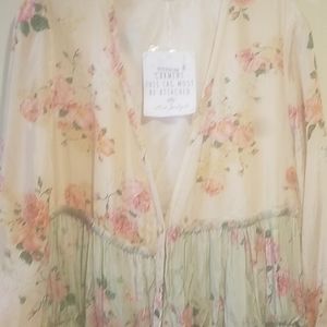 BRAND NEW & GORGEOUS Free People Button Down Dress